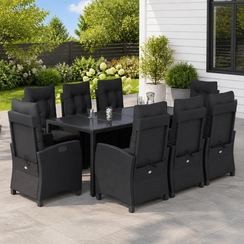 9 Piece Garden Dining Set