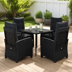 Your Friendly 5-Piece Garden Dining Set with Cushions