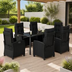 Friendly and Functional 7-Piece Garden Dining Set