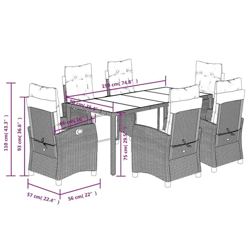 7 Piece Outdoor Dining Set