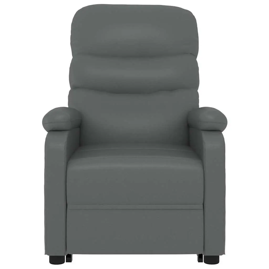 Electric Massage Chair Stand Up Recliner Anthracite with Power Lift Function and Vibration Massage Technology