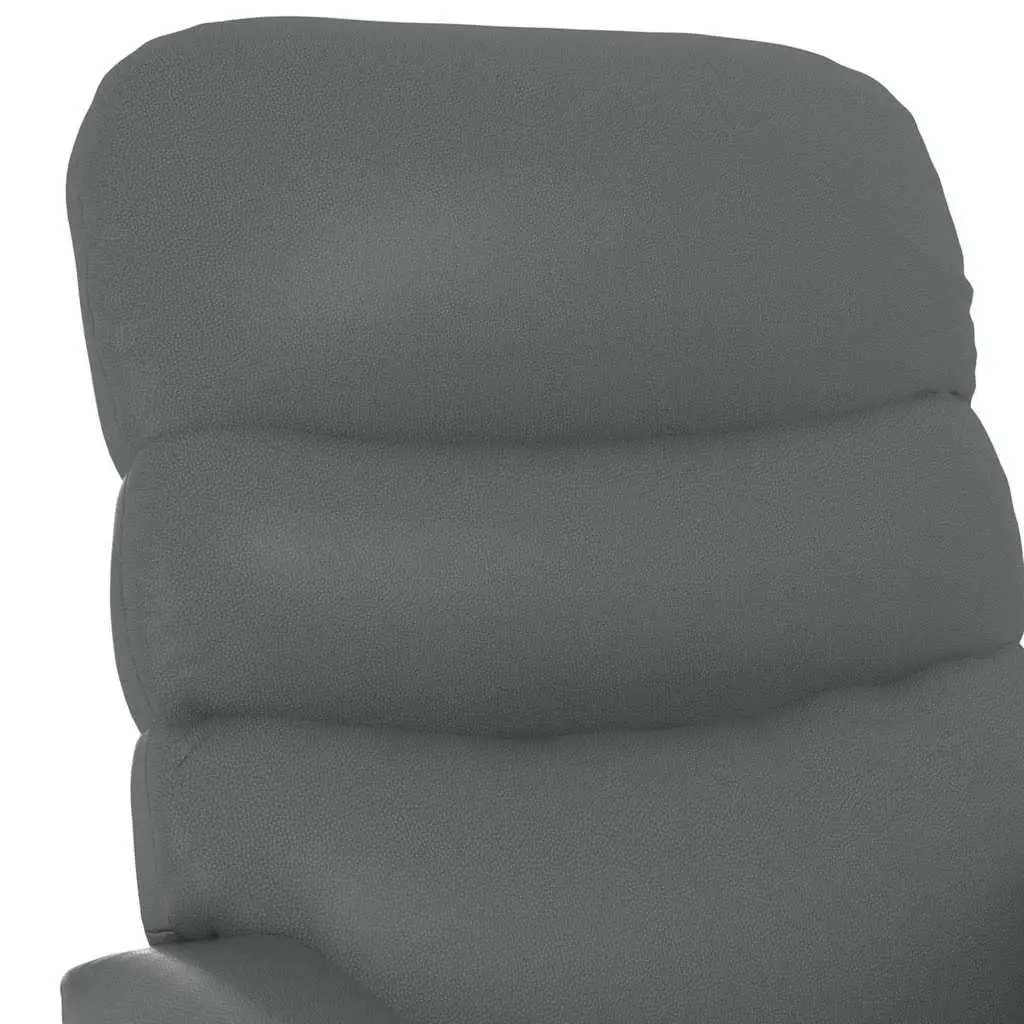 Electric Massage Chair Stand Up Recliner Anthracite with Power Lift Function and Vibration Massage Technology