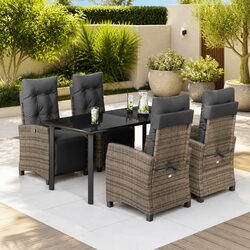Comfy 5 Piece Garden Dining Set for Outdoor Enjoyment