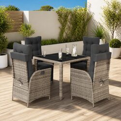 Friendly 5 Piece Garden Dining Set with Cushions