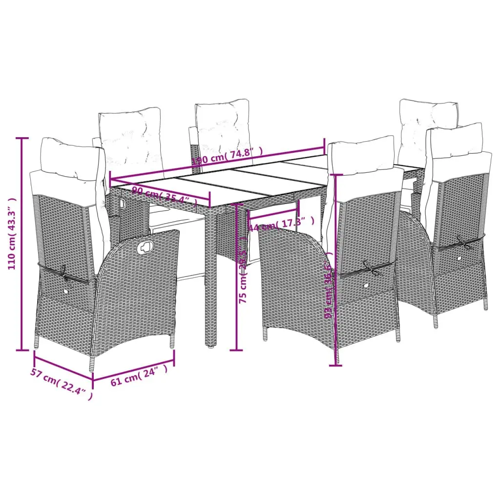 7-Piece Garden Dining Set