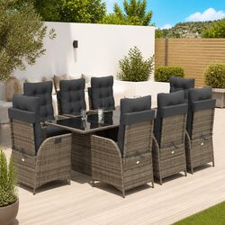 Friendly 9 Piece Garden Dining Set for Your Home