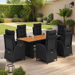 Your 7 Piece Garden Dining Set Awaits with Comfort