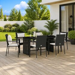 Friendly 7 Piece Outdoor Dining Set with Cushions