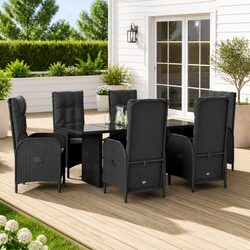 Friendly 7 Piece Garden Dining Set for Your Outdoor Enjoyment