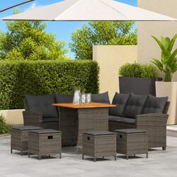 Create Your Perfect Patio with this L-Shaped Sofa Set
