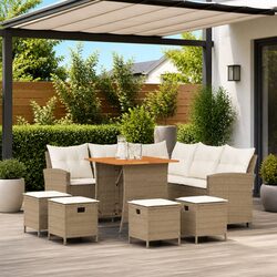 Your Perfect L-shaped Garden Sofa Set 6 Piece for Patios