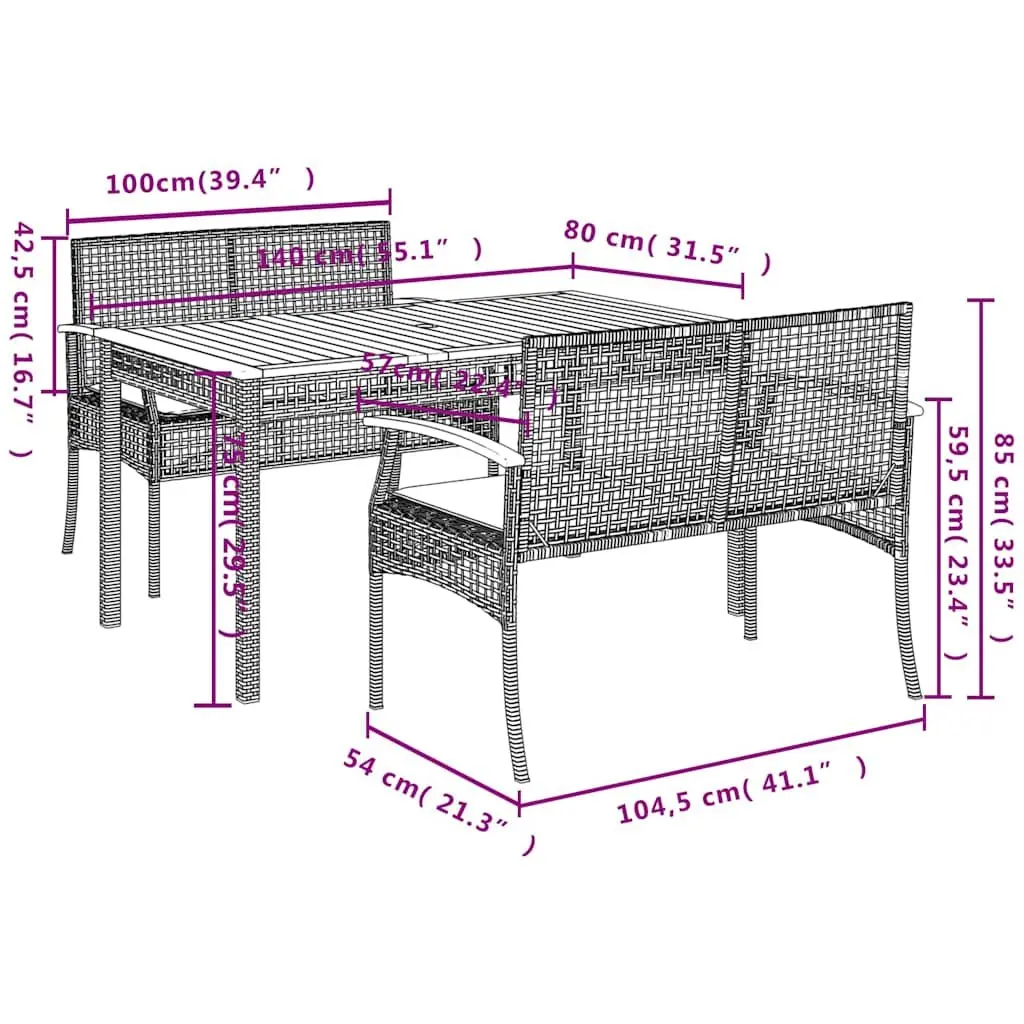Outdoor Dining Set for Comfort and Style