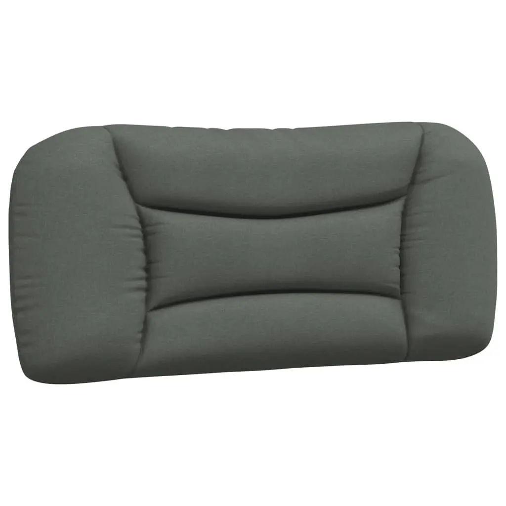 Bed Frame with LED Lights Dark Grey Fabric 90x190 cm