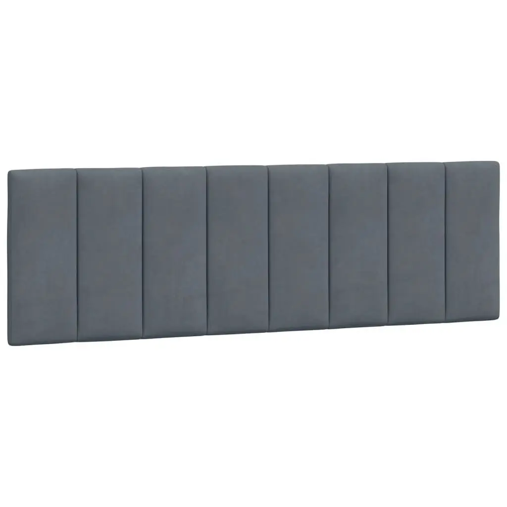 LED Grey Velvet Queen Bed Frame