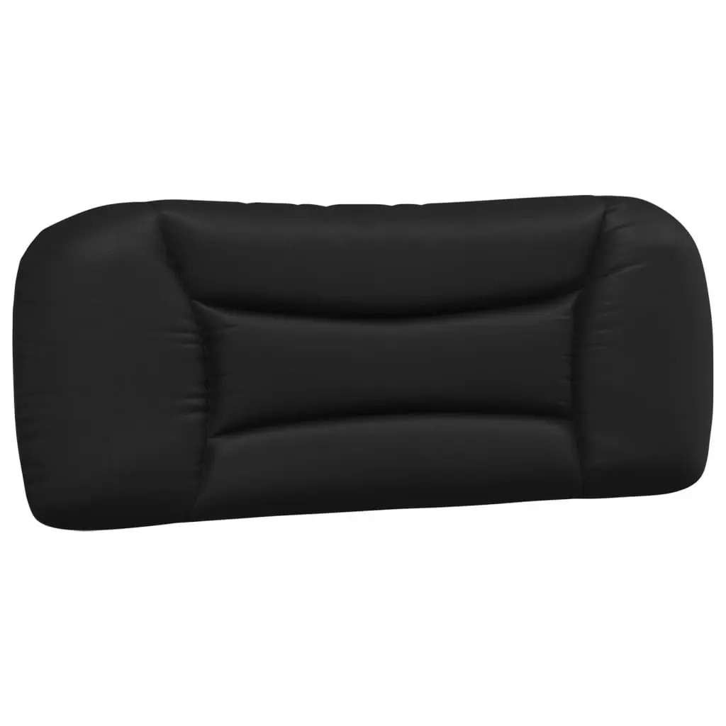Black Bed Frame with LED Lights Headboard Hvar 107x203 cm Faux Leather Queen