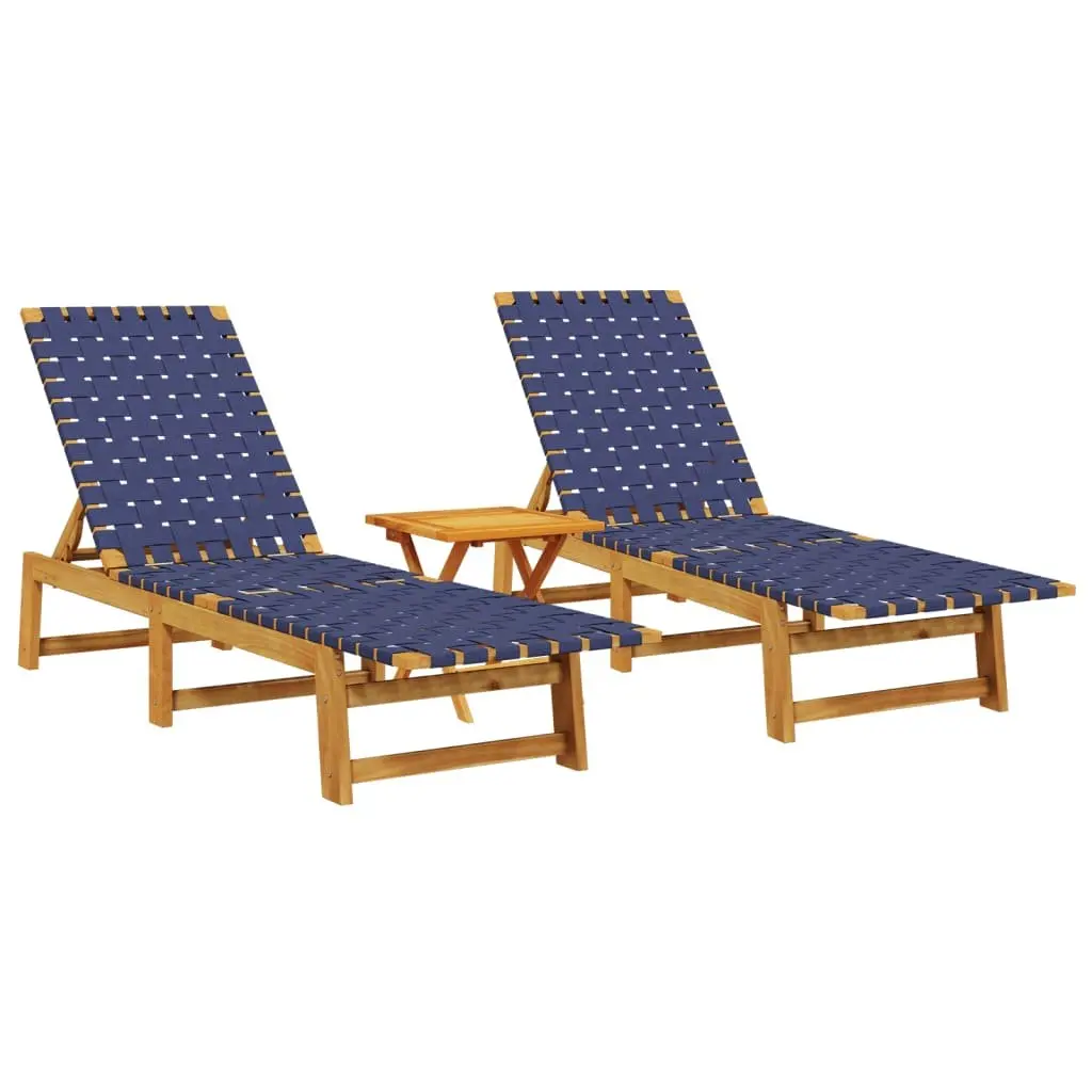 Dark Blue Lounger Set