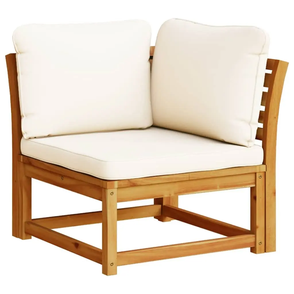 Garden Lounge Set 6 Piece Outdoor Sectional Sofa Modular with Cushions Brown