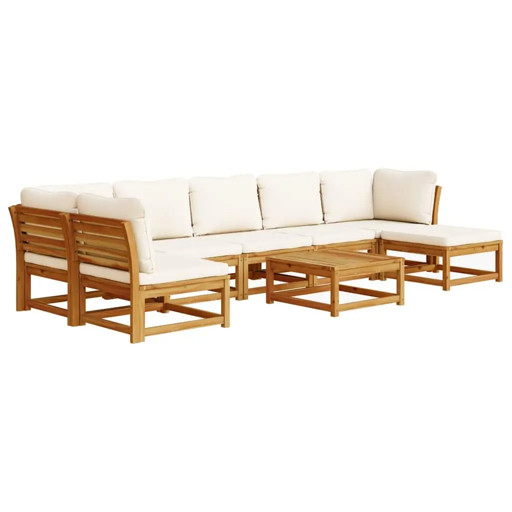8 Piece Garden Lounge Set with Cushions Outdoor Sofa Set Modular Patio Seating