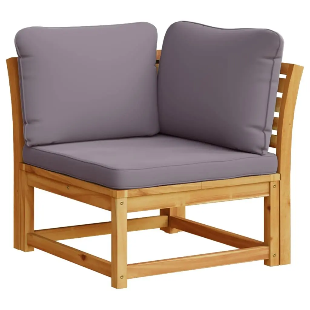 Garden Lounge Set Wooden Acacia 6 Piece Patio Furniture with Cushions