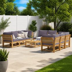 Your New Favorite 9-Piece Lounge Set for Outdoor Comfort