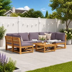 Get Cozy Outdoors with a 7 Piece Lounge Set