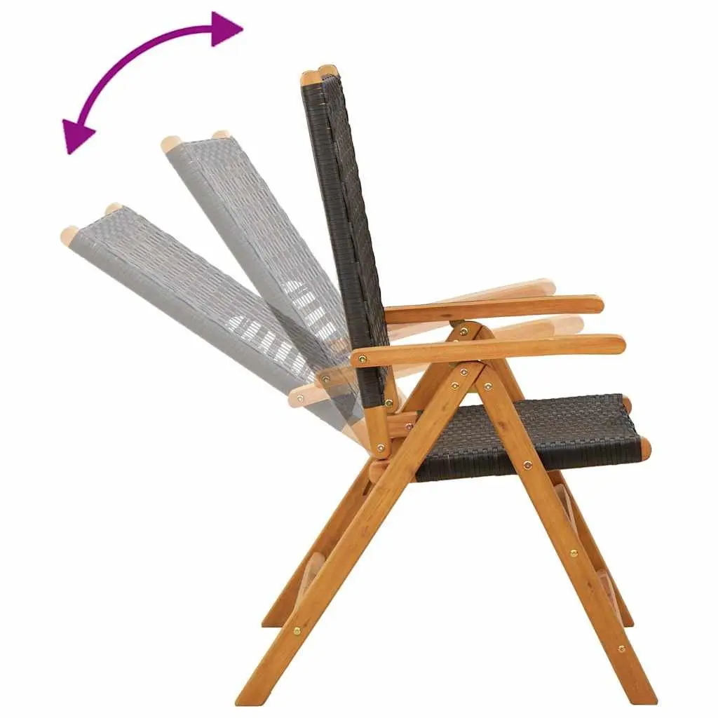 4-Piece Outdoor Reclining Chair Set