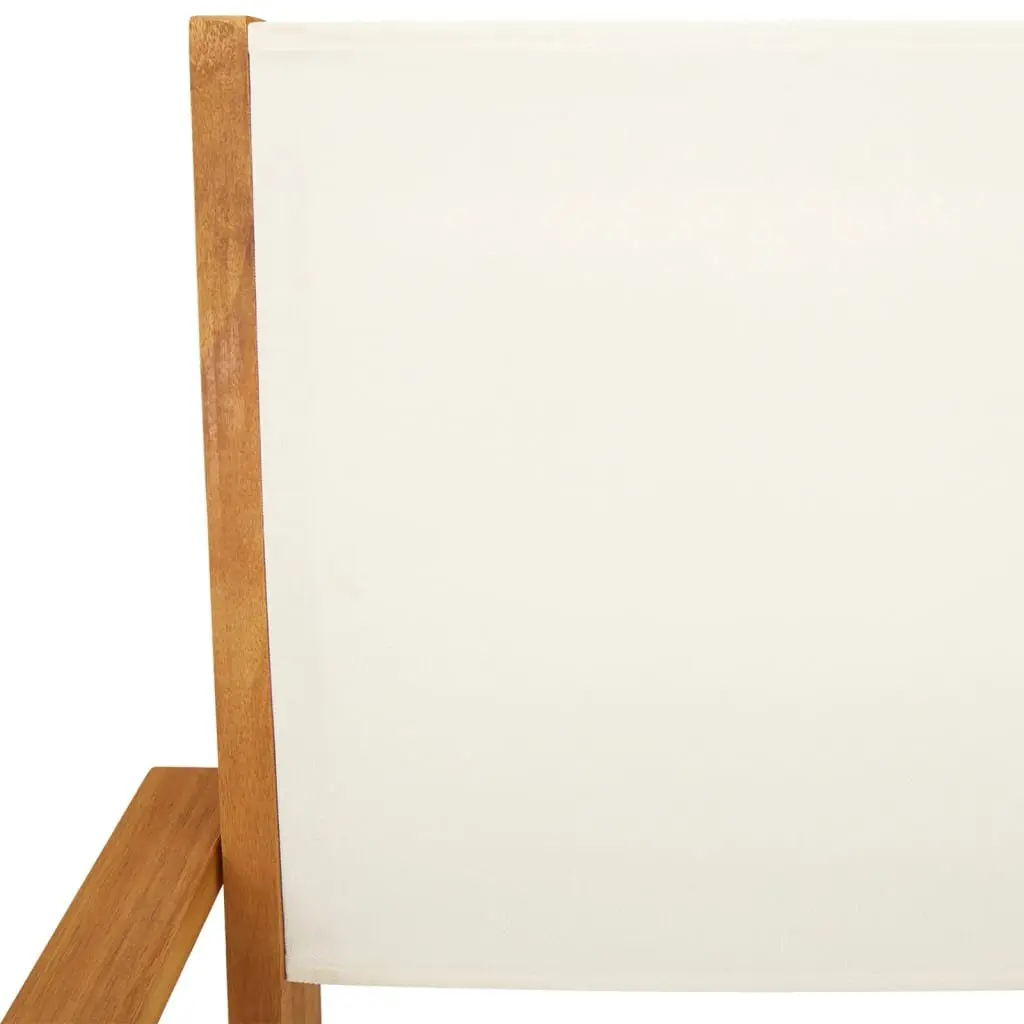 Folding Garden Chairs 4pcs Outdoor Seating Patio Furniture White Wooden Portable