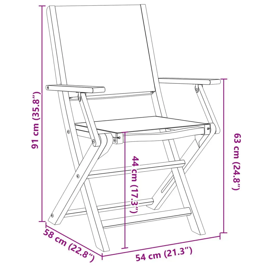 Folding Garden Chairs 4pcs Outdoor Seating Patio Furniture White Wooden Portable