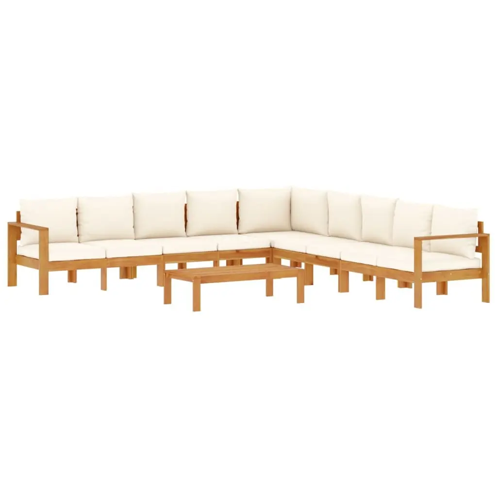 Garden Sofa Set 6 Piece Outdoor Furniture Patio Seating with Cushions Acacia
