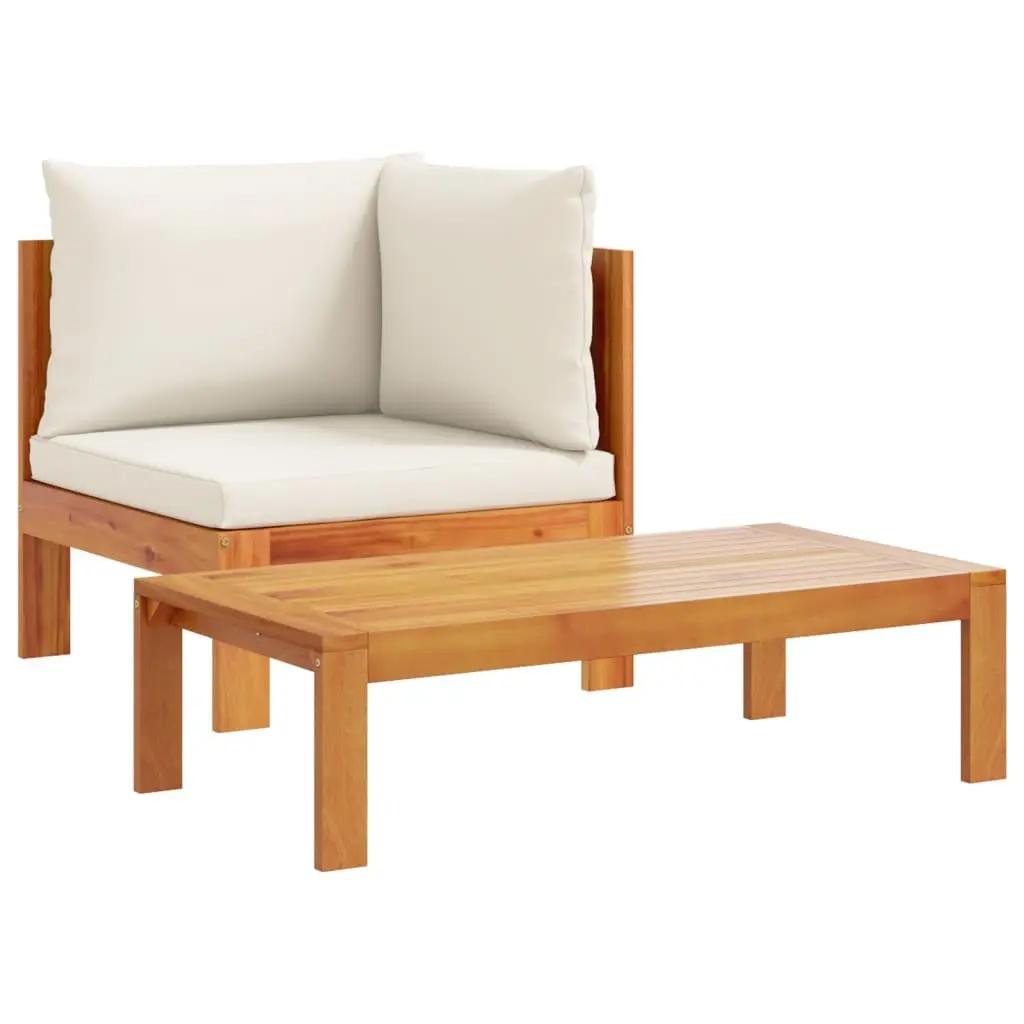 Garden Sofa Set 6 Piece Outdoor Furniture Patio Seating with Cushions Acacia