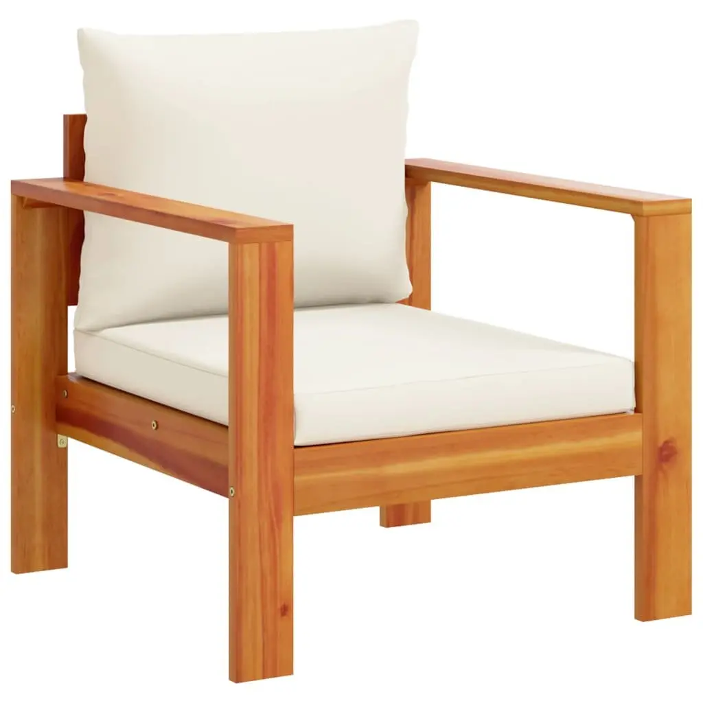 Outdoor Garden Sofa Set 5 Piece with Cushions Acacia Wood Patio Furniture