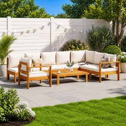 Your Ideal 6 Piece Garden Sofa Set Awaits