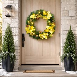 Friendly 60cm Christmas Wreath for Your Festive Decor