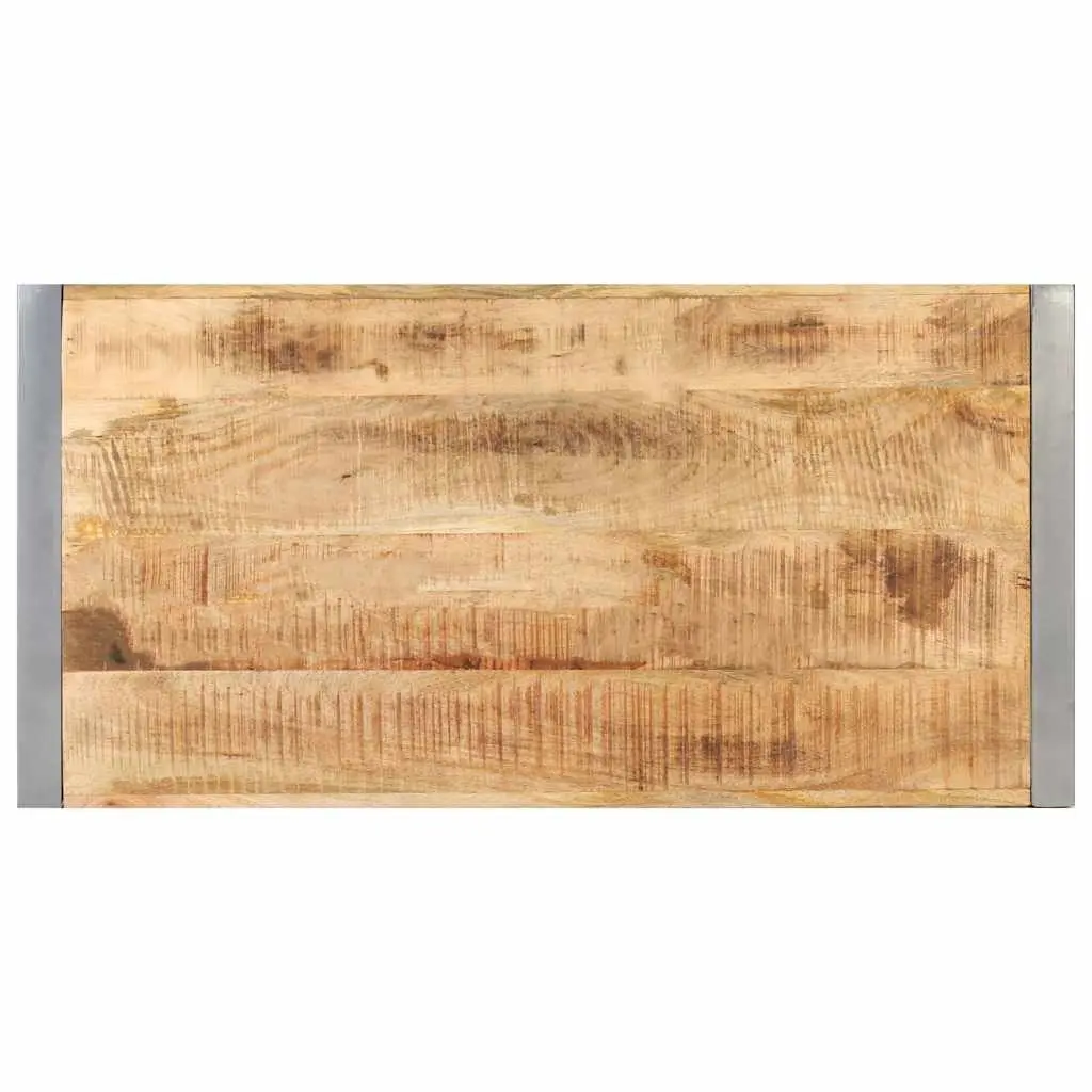 Coffee Table 120x60x40 cm Rough Mango Wood Brown Industrial Accent Living Room