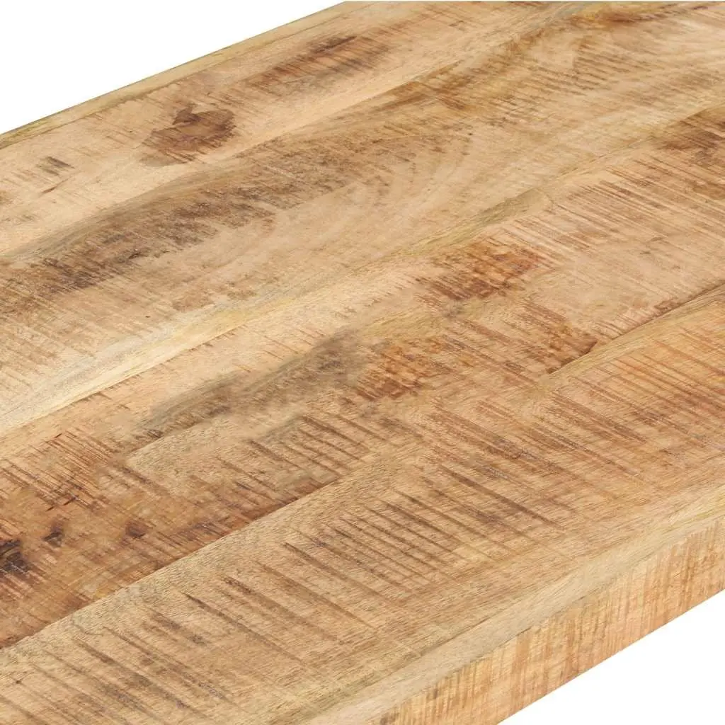 Coffee Table 120x60x40 cm Rough Mango Wood Brown Industrial Accent Living Room