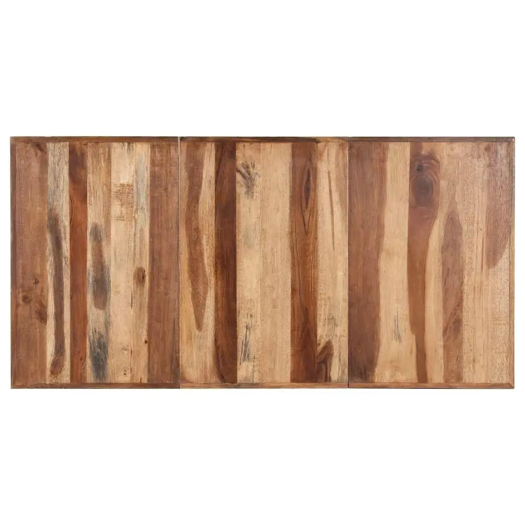 Dining Table 180x90x75 cm Solid Wood Industrial Style Kitchen Furniture Brown