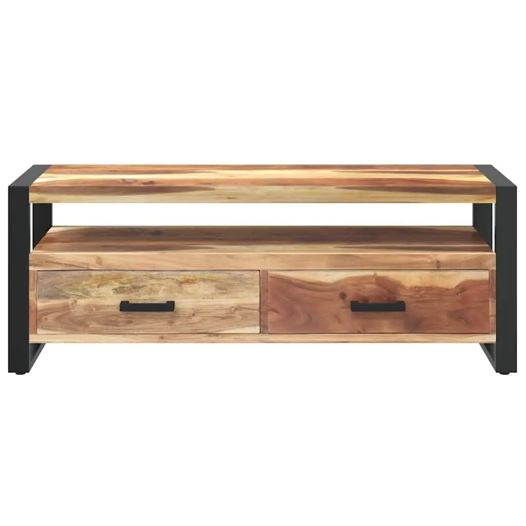 Solid Wood TV Cabinet Vintage Style Honey 120x35x45cm