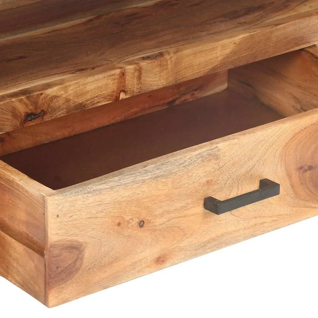 Solid Wood TV Cabinet Vintage Style Honey 120x35x45cm