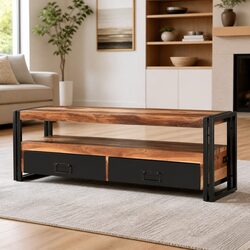 Your Ideal Brown Wood TV Cabinet with Functional Storage
