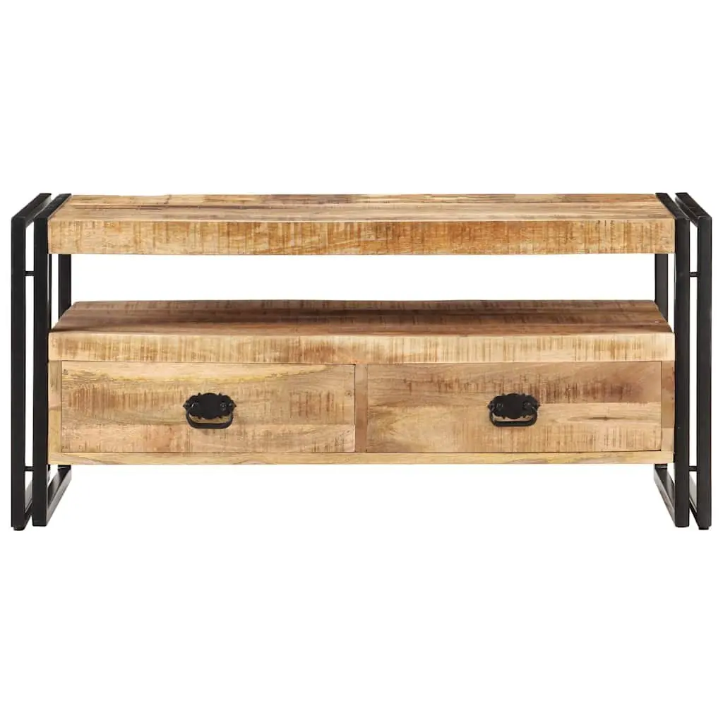 Coffee Table 100x55x45 cm with Drawers Shelf Storage Living Room Accent Table