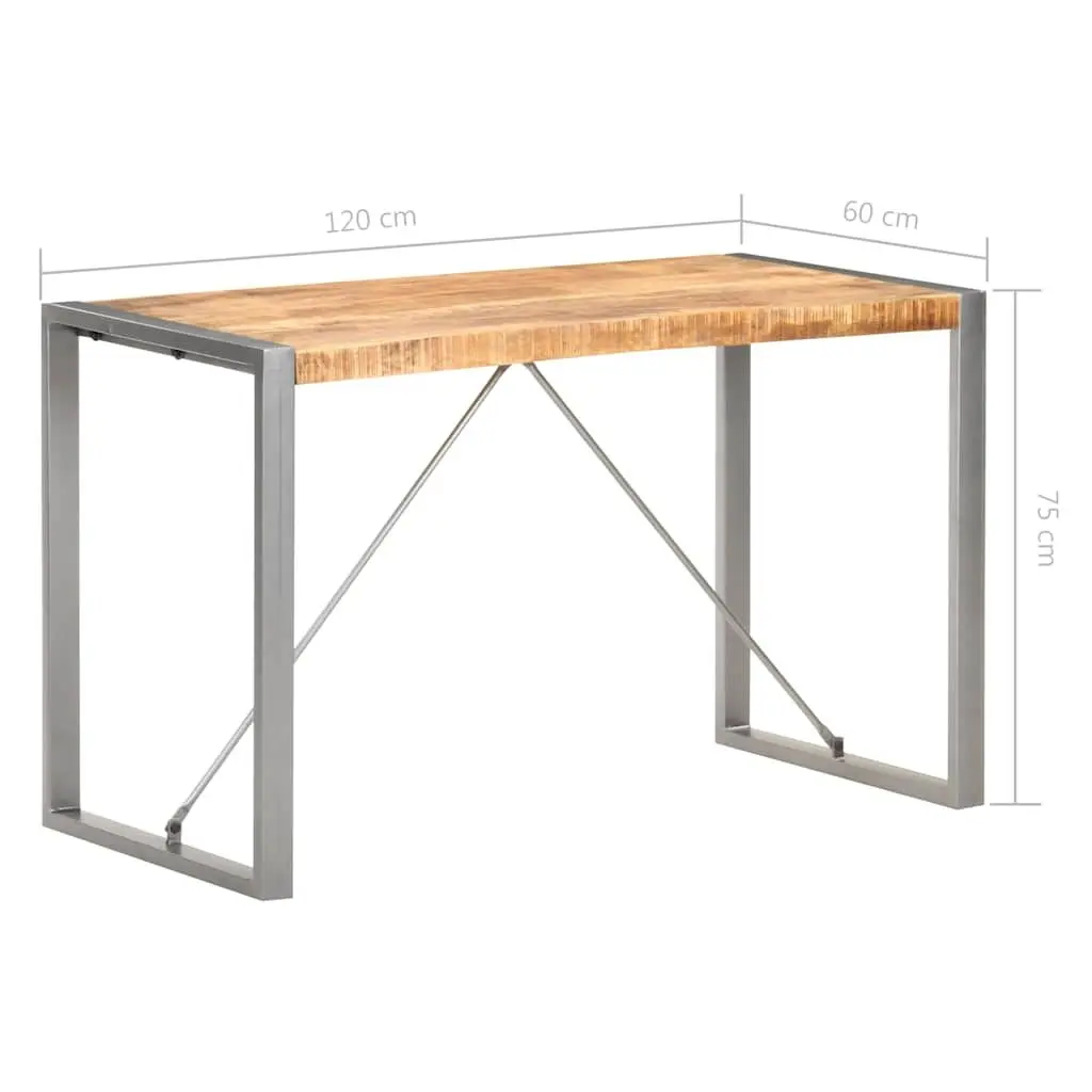 Dining Table 120x60x75 cm Solid Mango Wood