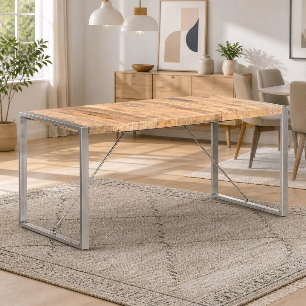 Dining Table Made with Solid Mango Wood