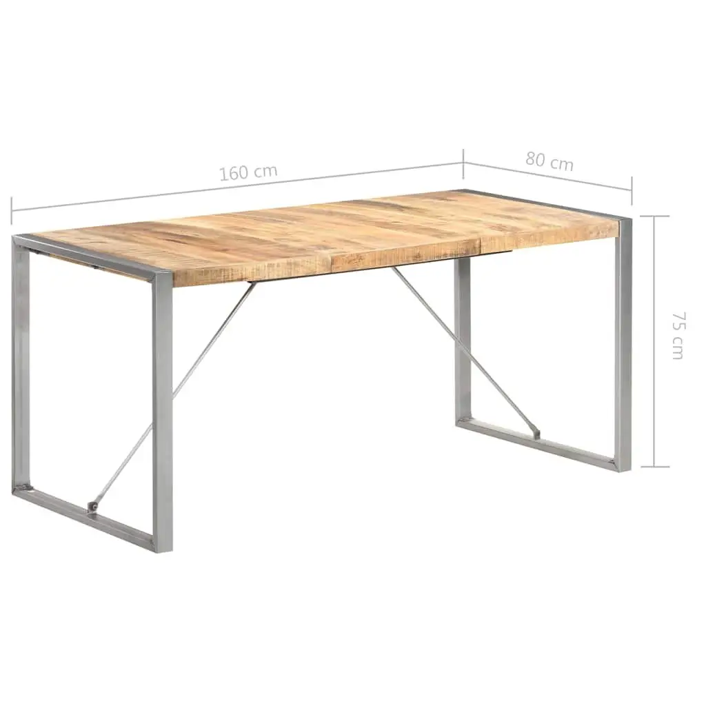 Dining Table Made with Solid Mango Wood
