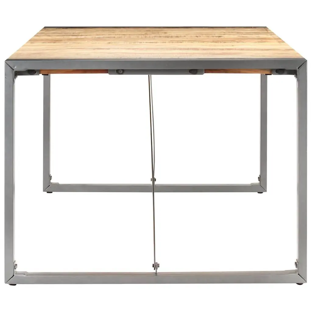Dining Table Industrial Style Solid Mango Wood 180x90x75 cm Brown