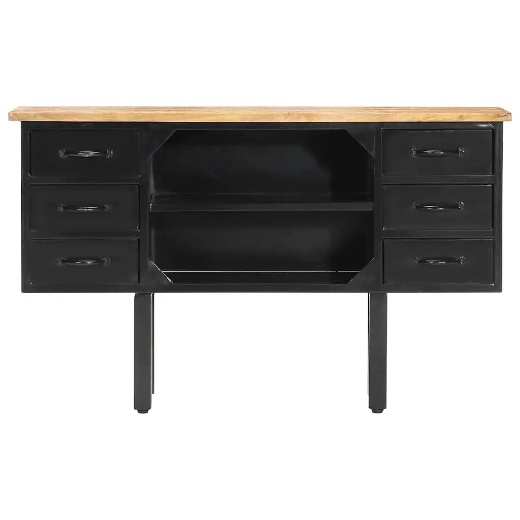 Sideboard 110x30x65 cm Industrial Wooden Storage Cabinet with Drawers