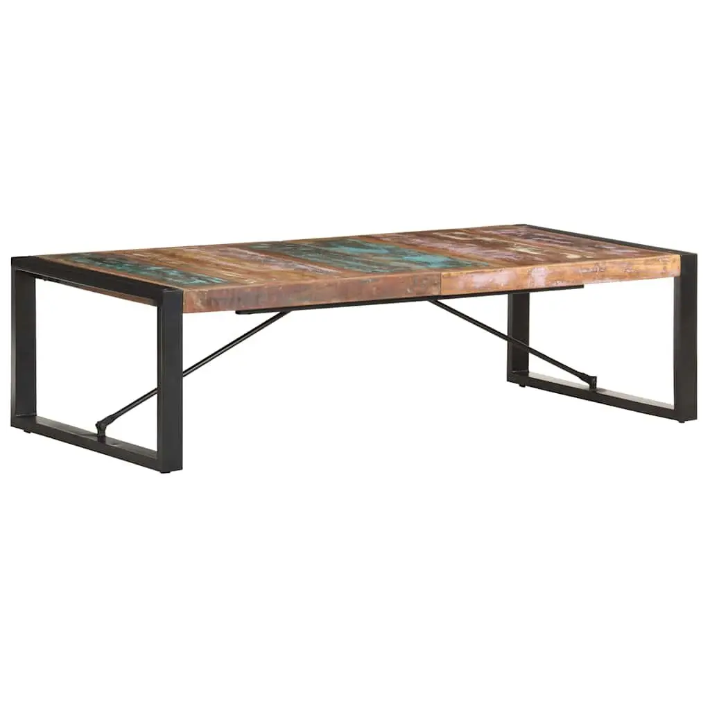 Coffee Table Industrial Style Solid Reclaimed Wood 140x70x40 cm