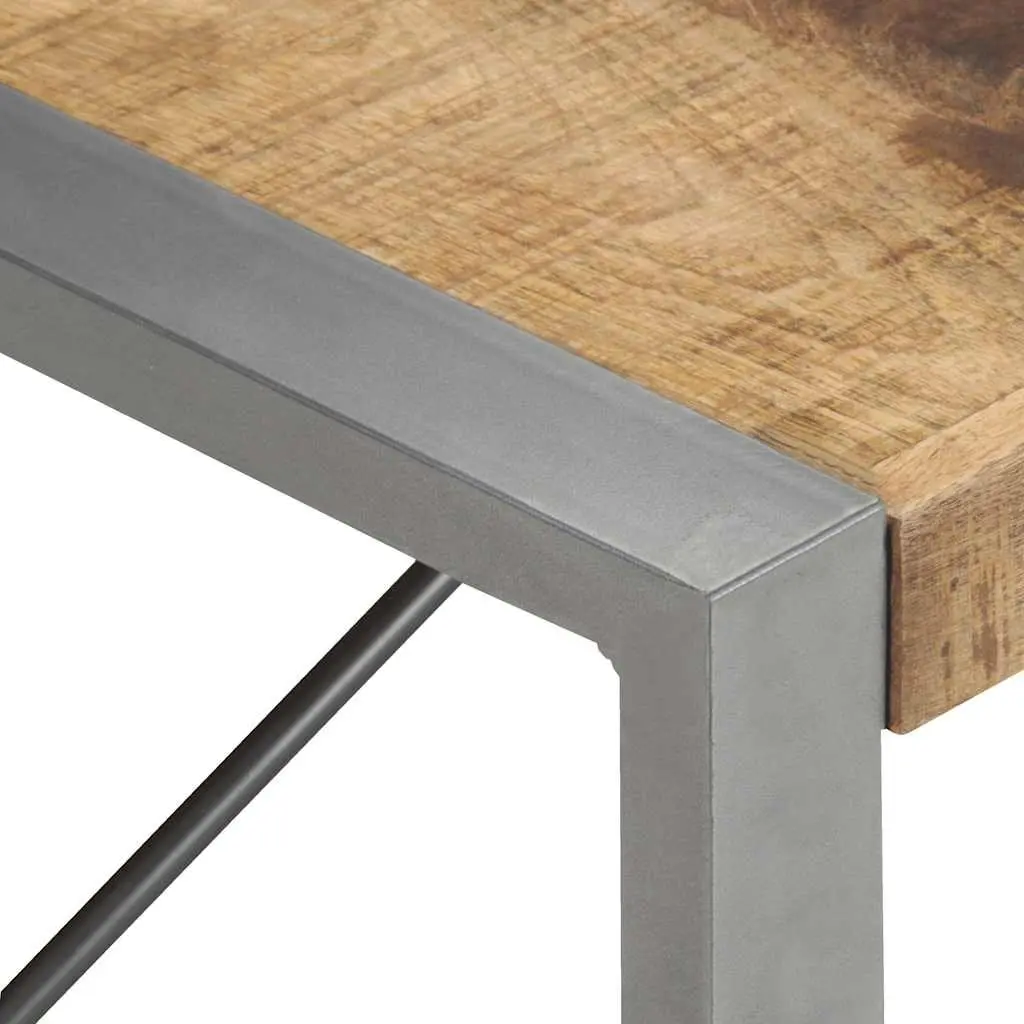 Coffee Table 140x70x40cm Industrial Style Wooden Living Room Furniture Brown
