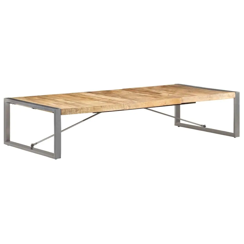 Coffee Table Industrial Style Solid Mango Wood 180x90x40 cm