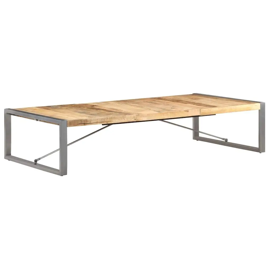 Coffee Table Industrial Style Solid Mango Wood 180x90x40 cm