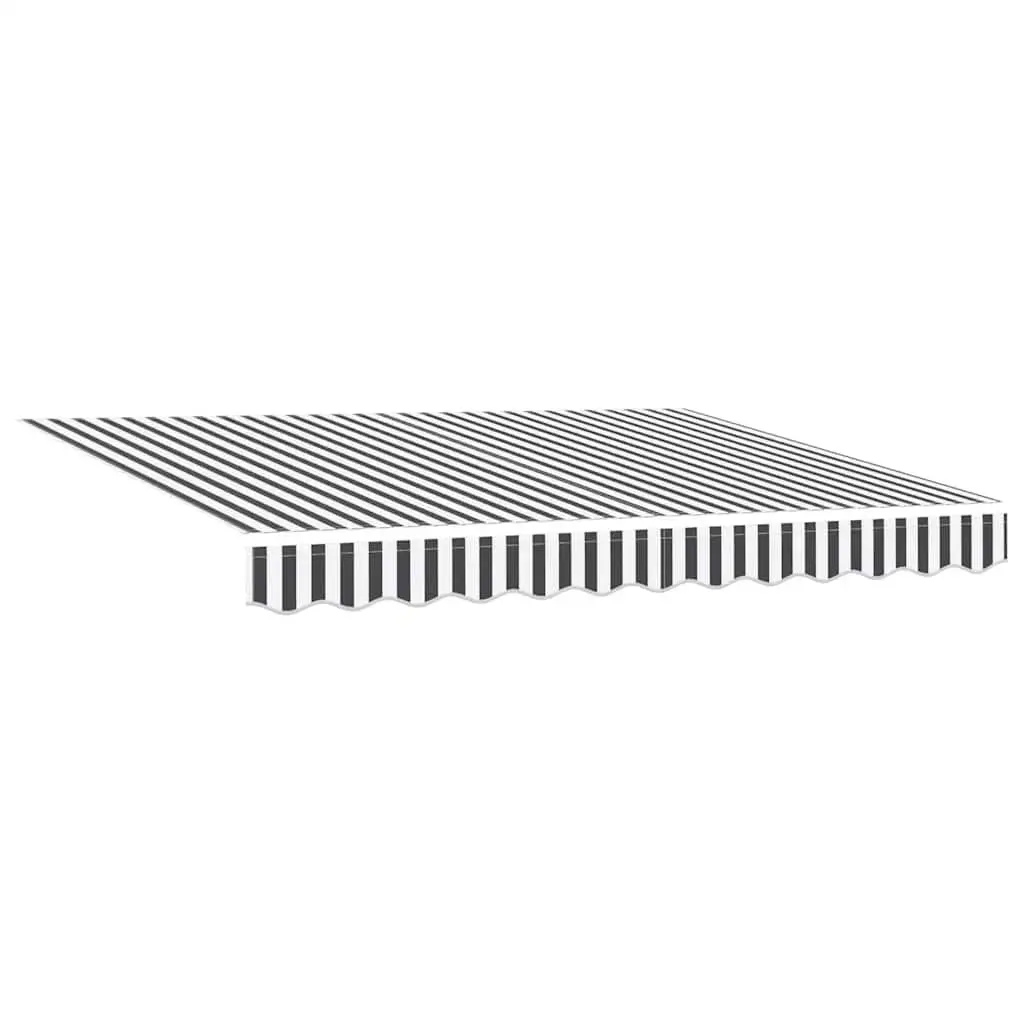 Retractable Awning Manual Anthracite 300x250cm Patio Sun Shade